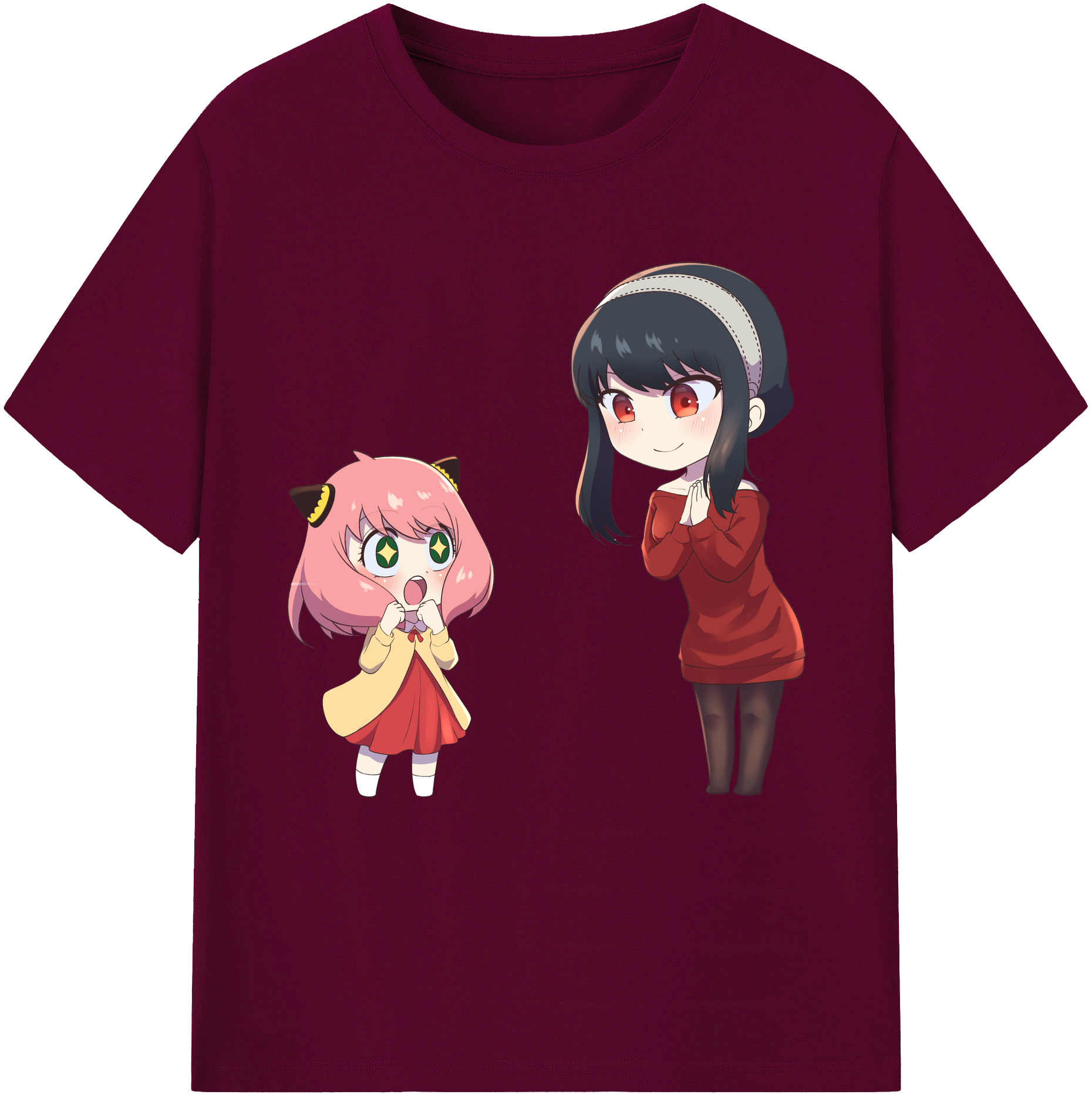 （画像用） SPY×FAMILY间谍家家酒 レディースカジュアルプリントTシャツ（綿100％）